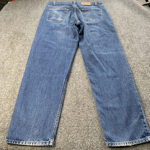 VTG Levi’s 550 Orange Tab Mens Jeans Relaxed Fit Tapered Leg Size 38x34 (36x33) - Picture 2 of 16